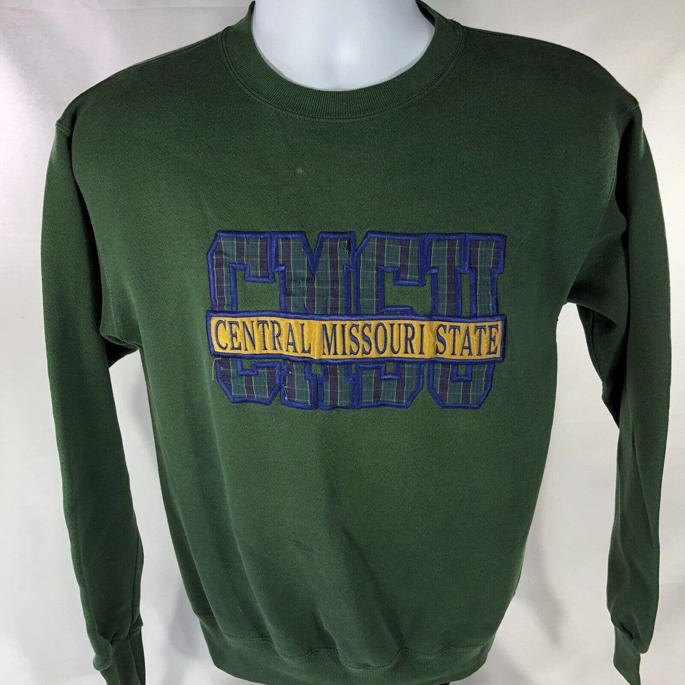 VINTAGE CENTRAL MISSOURI STATE UNIVERSITY SWEATSHIRT ADULT MEDIUM USA MADE CREW